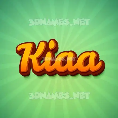 kiaa in Green Rays style - 3D name wallpaper kiaa in Green Rays style - 3D name wallpaper