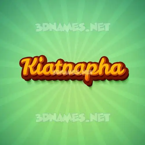 kiatnapha in Green Rays style - 3D name wallpaper kiatnapha in Green Rays style - 3D name wallpaper