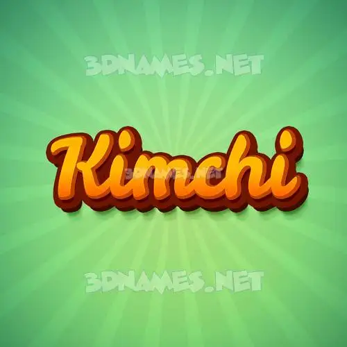 kimchi in Green Rays style - 3D name wallpaper kimchi in Green Rays style - 3D name wallpaper