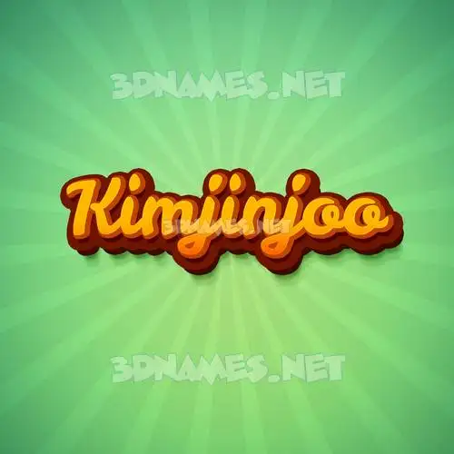 kimjinjoo in Green Rays style - 3D name wallpaper kimjinjoo in Green Rays style - 3D name wallpaper