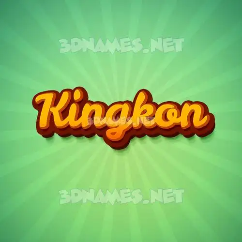 kingkon in Green Rays style - 3D name wallpaper kingkon in Green Rays style - 3D name wallpaper