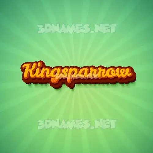 kingsparrow in Green Rays style - 3D name wallpaper kingsparrow in Green Rays style - 3D name wallpaper