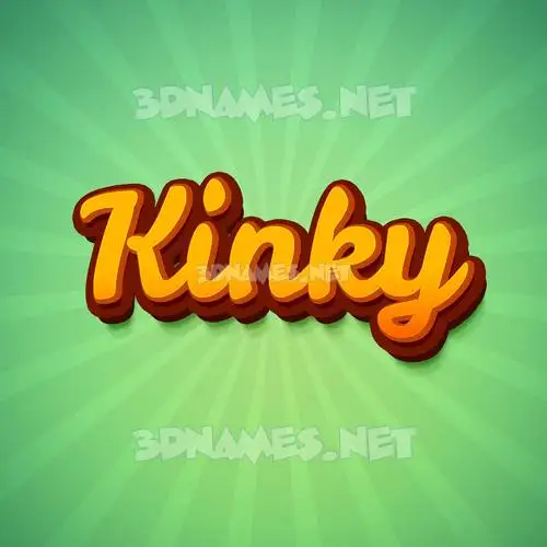 kinky in Green Rays style - 3D name wallpaper kinky in Green Rays style - 3D name wallpaper