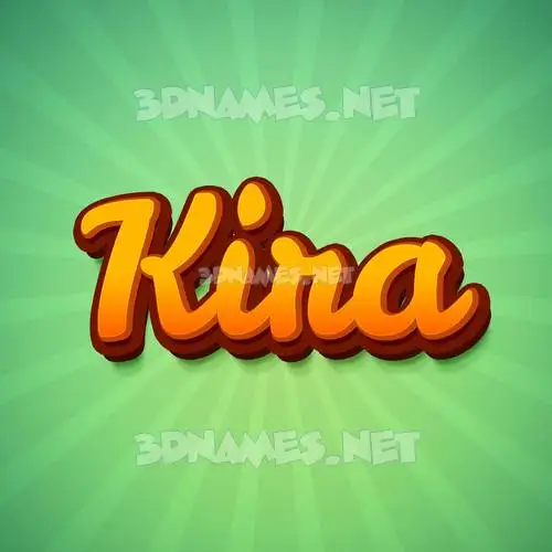 kira in Green Rays style - 3D name wallpaper kira in Green Rays style - 3D name wallpaper