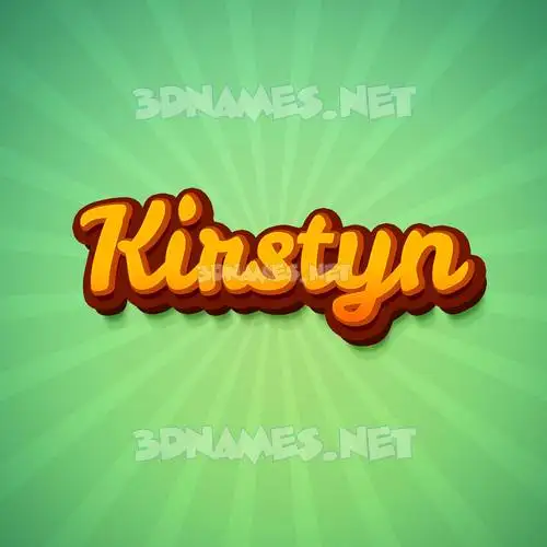kirstyn in Green Rays style - 3D name wallpaper kirstyn in Green Rays style - 3D name wallpaper