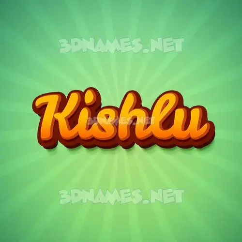 kishlu in Green Rays style - 3D name wallpaper kishlu in Green Rays style - 3D name wallpaper