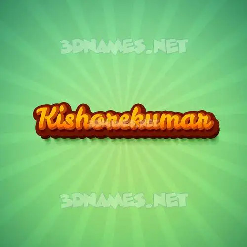 kishorekumar in Green Rays style - 3D name wallpaper kishorekumar in Green Rays style - 3D name wallpaper