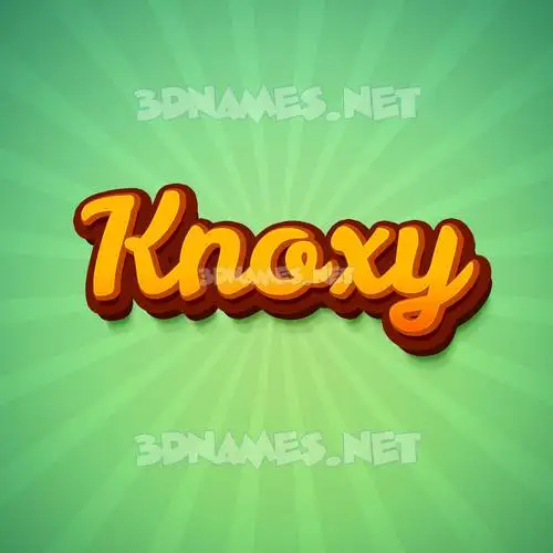 knoxy in Green Rays style - 3D name wallpaper knoxy in Green Rays style - 3D name wallpaper