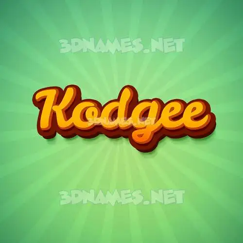 kodgee in Green Rays style - 3D name wallpaper kodgee in Green Rays style - 3D name wallpaper