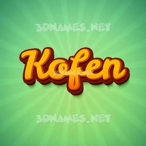 kofen in Green Rays style - 3D name wallpaper kofen in Green Rays style - 3D name wallpaper