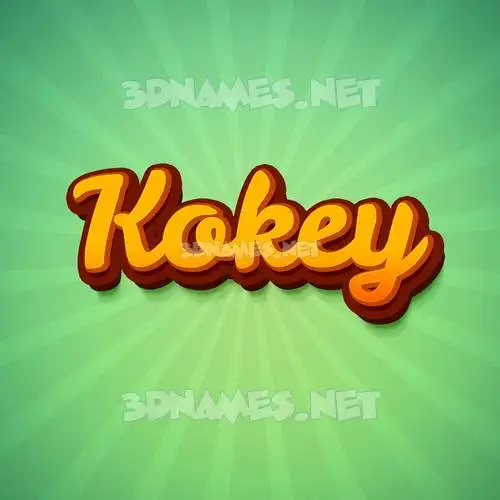 kokey in Green Rays style - 3D name wallpaper kokey in Green Rays style - 3D name wallpaper