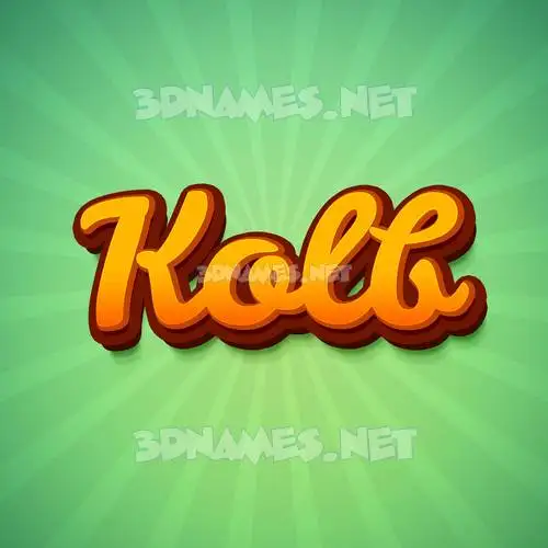 kolb in Green Rays style - 3D name wallpaper kolb in Green Rays style - 3D name wallpaper