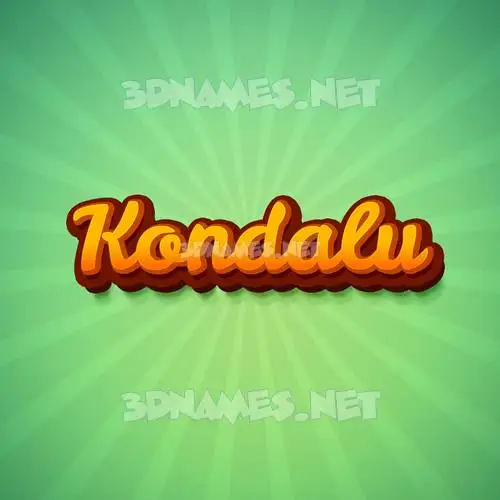 kondalu in Green Rays style - 3D name wallpaper kondalu in Green Rays style - 3D name wallpaper