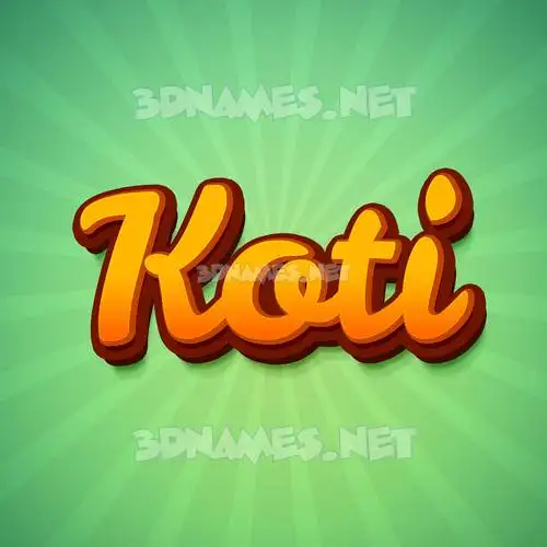 koti in Green Rays style - 3D name wallpaper koti in Green Rays style - 3D name wallpaper