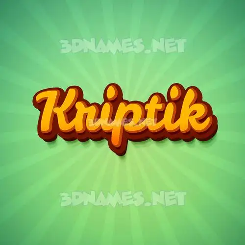 kriptik in Green Rays style - 3D name wallpaper kriptik in Green Rays style - 3D name wallpaper