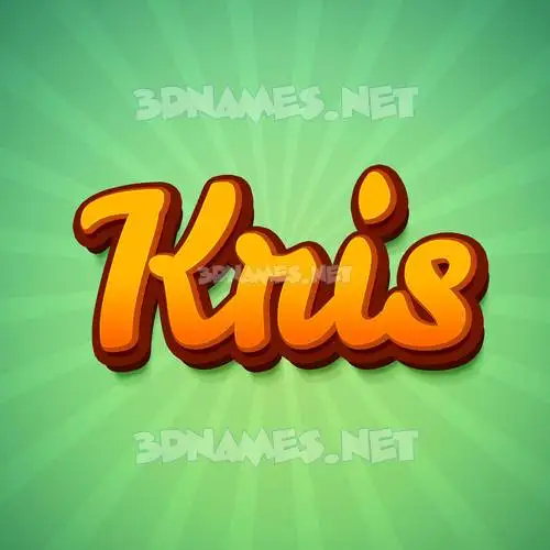 kris in Green Rays style - 3D name wallpaper kris in Green Rays style - 3D name wallpaper