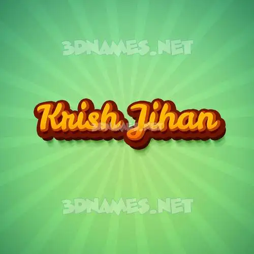 krish jihan in Green Rays style - 3D name wallpaper krish jihan in Green Rays style - 3D name wallpaper