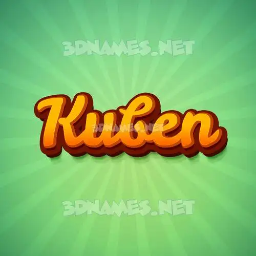 kuben in Green Rays style - 3D name wallpaper kuben in Green Rays style - 3D name wallpaper