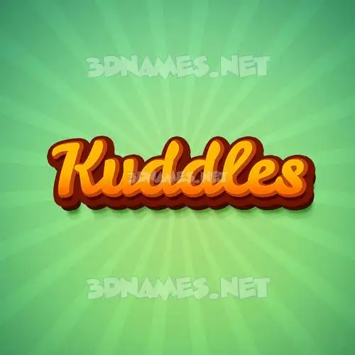 kuddles in Green Rays style - 3D name wallpaper kuddles in Green Rays style - 3D name wallpaper