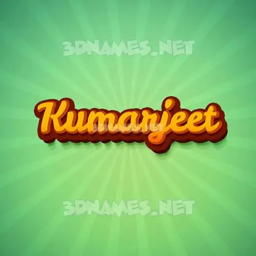 kumarjeet in Green Rays style - 3D name wallpaper