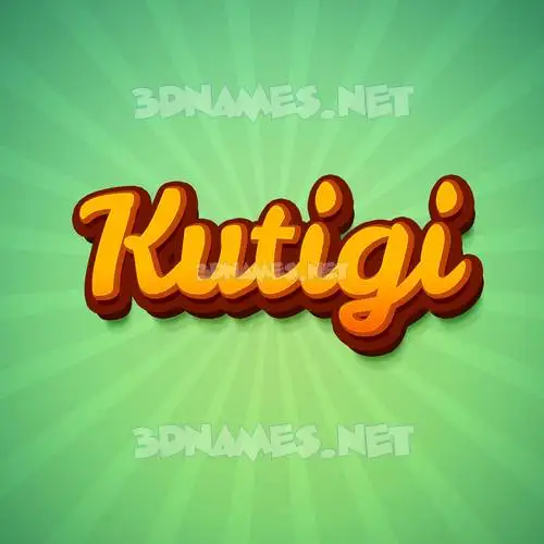 kutigi in Green Rays style - 3D name wallpaper kutigi in Green Rays style - 3D name wallpaper