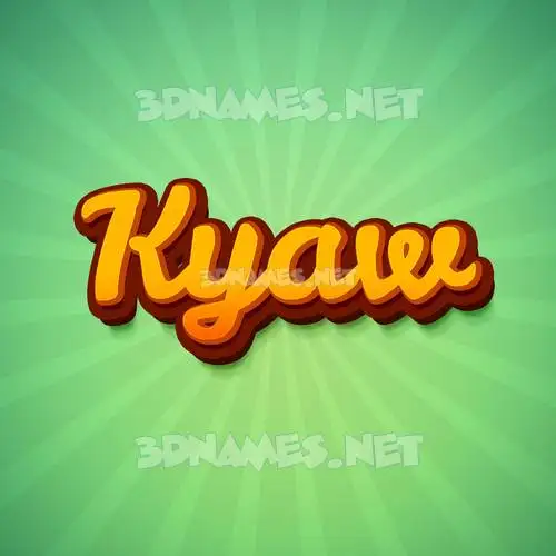 kyaw in Green Rays style - 3D name wallpaper kyaw in Green Rays style - 3D name wallpaper