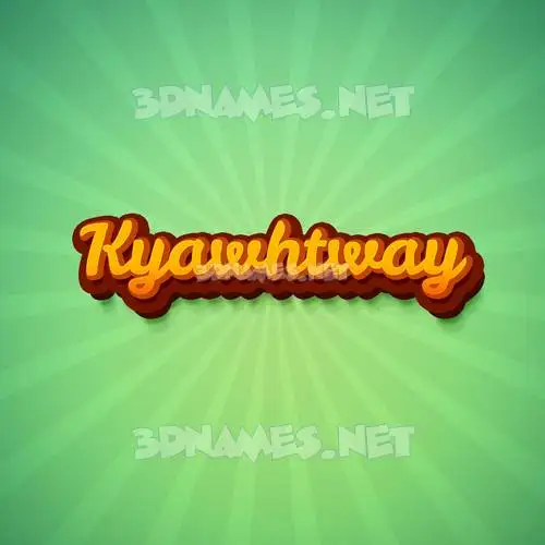 kyawhtway in Green Rays style - 3D name wallpaper kyawhtway in Green Rays style - 3D name wallpaper