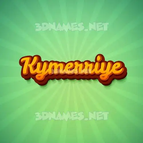 kymerriye in Green Rays style - 3D name wallpaper kymerriye in Green Rays style - 3D name wallpaper