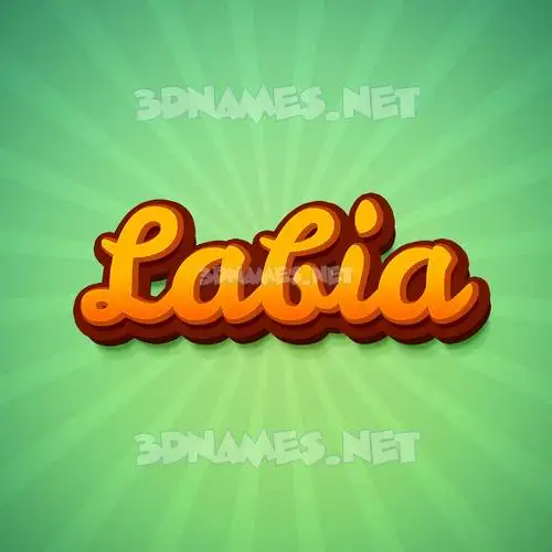 labia in Green Rays style - 3D name wallpaper labia in Green Rays style - 3D name wallpaper