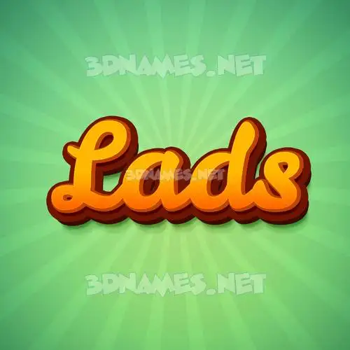 lads in Green Rays style - 3D name wallpaper lads in Green Rays style - 3D name wallpaper