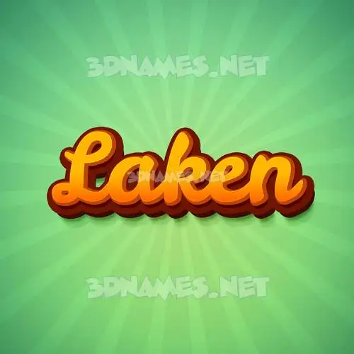 laken in Green Rays style - 3D name wallpaper laken in Green Rays style - 3D name wallpaper