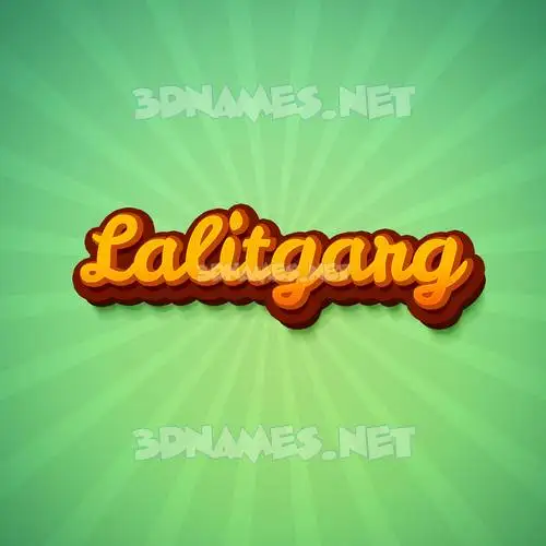 lalitgarg in Green Rays style - 3D name wallpaper