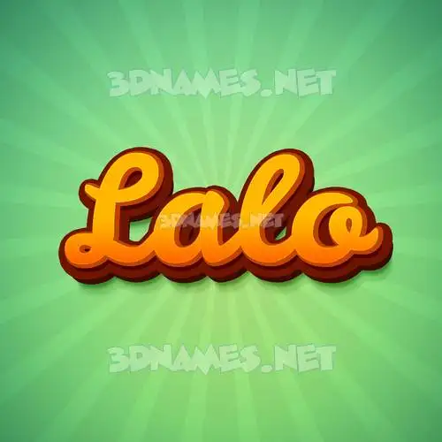 lalo in Green Rays style - 3D name wallpaper lalo in Green Rays style - 3D name wallpaper