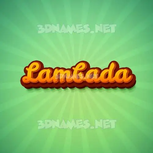 lambada in Green Rays style - 3D name wallpaper lambada in Green Rays style - 3D name wallpaper