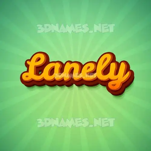 lanely in Green Rays style - 3D name wallpaper lanely in Green Rays style - 3D name wallpaper