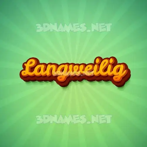 langweilig in Green Rays style - 3D name wallpaper langweilig in Green Rays style - 3D name wallpaper