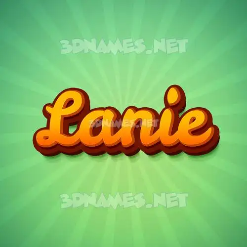 lanie in Green Rays style - 3D name wallpaper lanie in Green Rays style - 3D name wallpaper