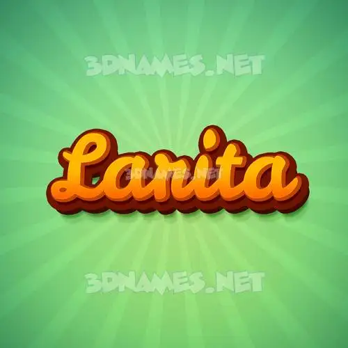 larita in Green Rays style - 3D name wallpaper larita in Green Rays style - 3D name wallpaper