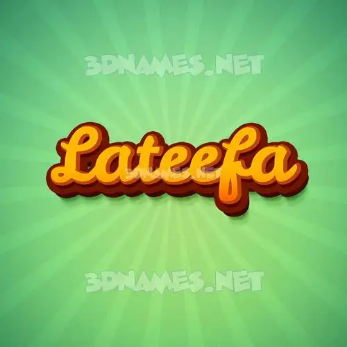 lateefa in Green Rays style - 3D name wallpaper lateefa in Green Rays style - 3D name wallpaper