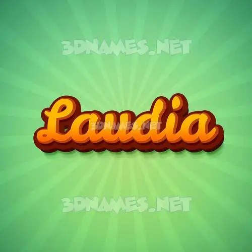 laudia in Green Rays style - 3D name wallpaper laudia in Green Rays style - 3D name wallpaper