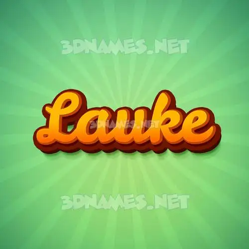 lauke in Green Rays style - 3D name wallpaper lauke in Green Rays style - 3D name wallpaper