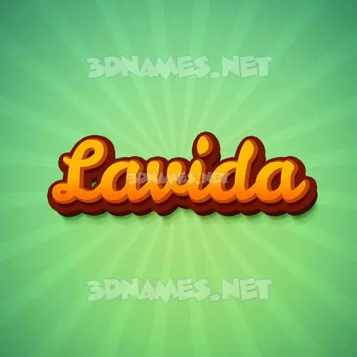 lavida in Green Rays style - 3D name wallpaper lavida in Green Rays style - 3D name wallpaper