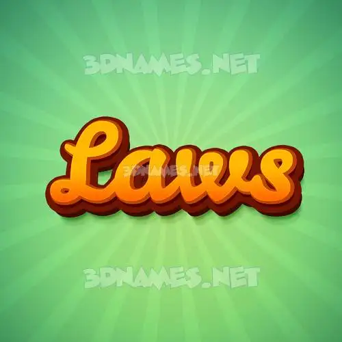 laws in Green Rays style - 3D name wallpaper laws in Green Rays style - 3D name wallpaper