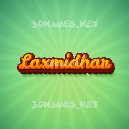 laxmidhar in Green Rays style - 3D name wallpaper