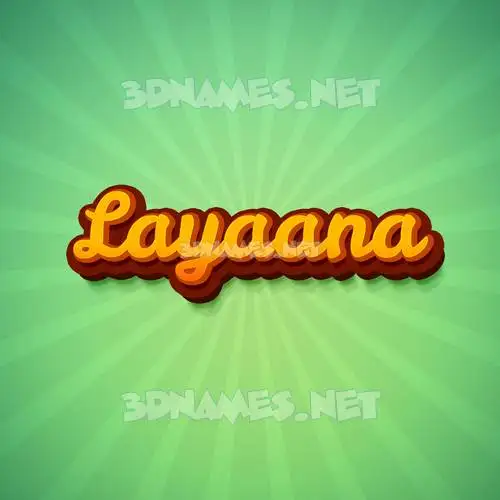 layaana in Green Rays style - 3D name wallpaper layaana in Green Rays style - 3D name wallpaper