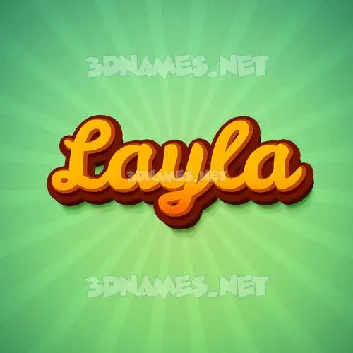 layla in Green Rays style - 3D name wallpaper layla in Green Rays style - 3D name wallpaper