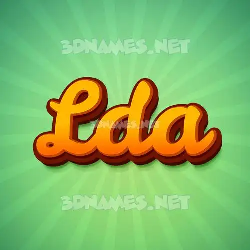 lda in Green Rays style - 3D name wallpaper lda in Green Rays style - 3D name wallpaper