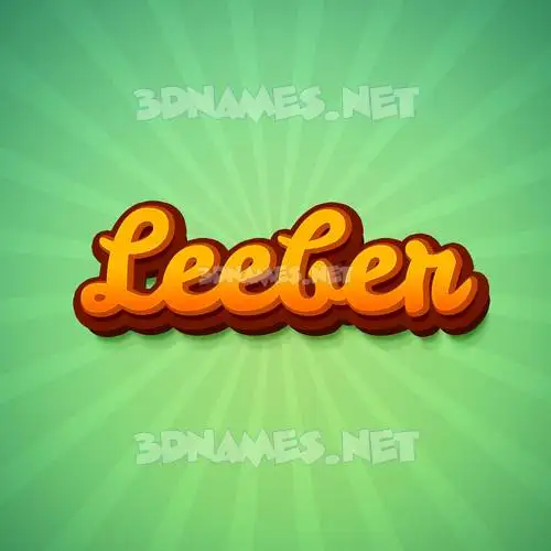 leeber in Green Rays style - 3D name wallpaper leeber in Green Rays style - 3D name wallpaper