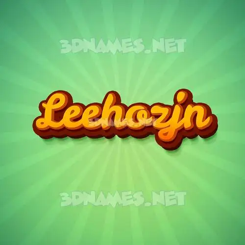 leehozjn in Green Rays style - 3D name wallpaper leehozjn in Green Rays style - 3D name wallpaper