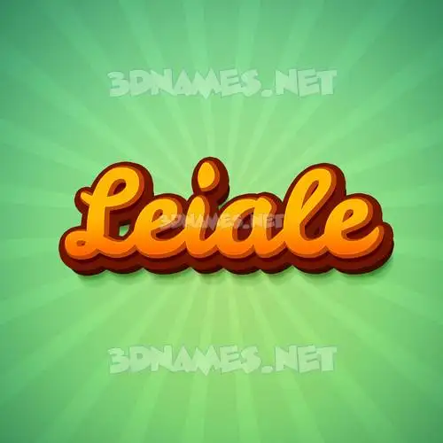 leiale in Green Rays style - 3D name wallpaper leiale in Green Rays style - 3D name wallpaper